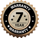7 year warranty on all delivery systems